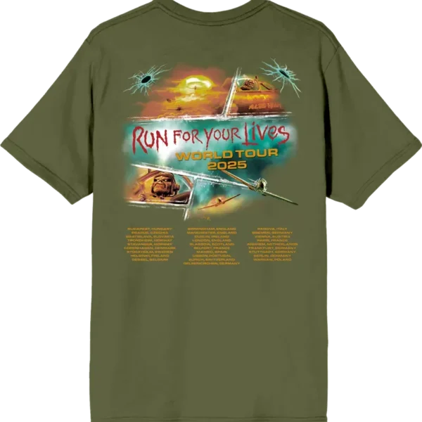 Iron Maiden Aces High 2025 Tour Tee