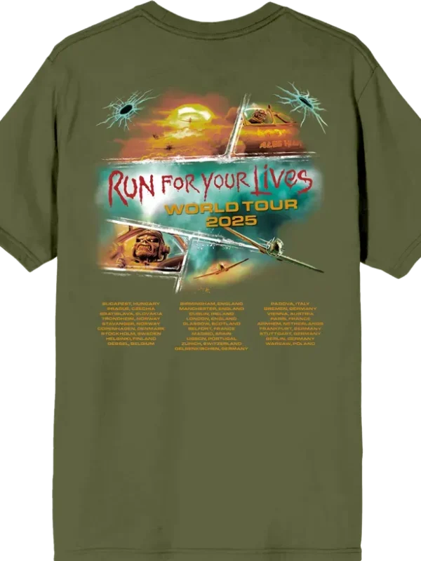 Iron Maiden Aces High 2025 Tour Tee