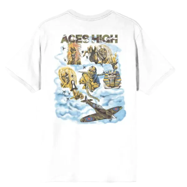 Iron Maiden Aces High Live After Death 40th Anniversary Tee