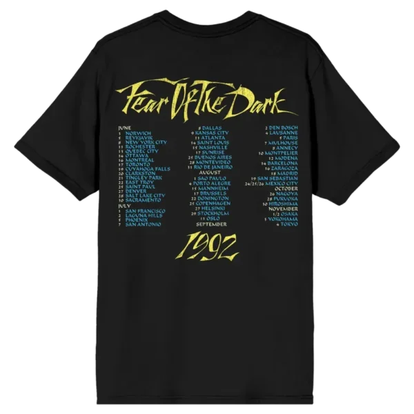 Iron Maiden IM50 Fear of The Dark Tour Tee back
