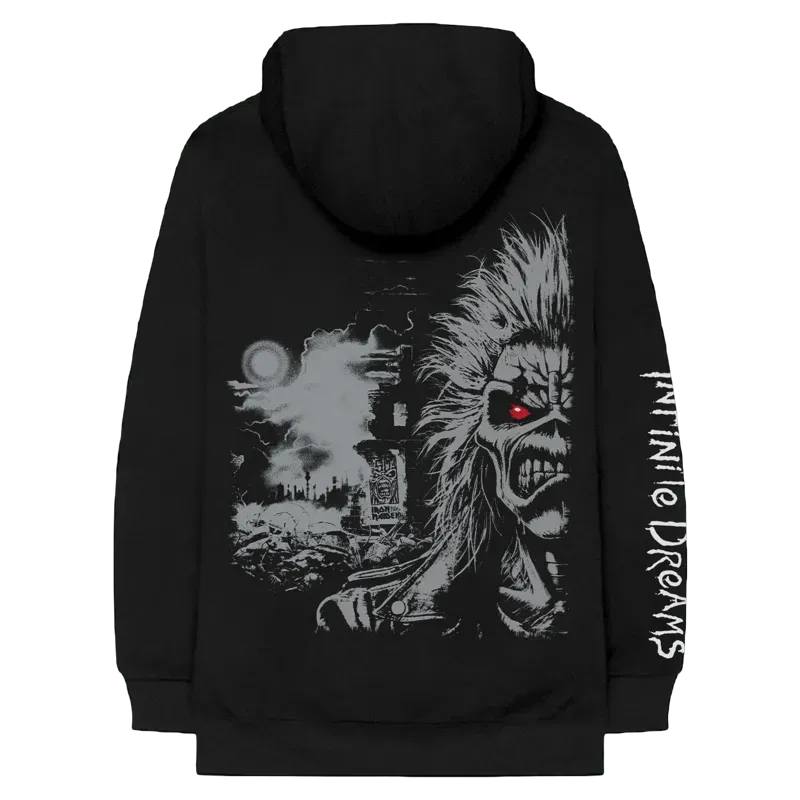 Iron Maiden Infinite Dreams Hoodie Black Back