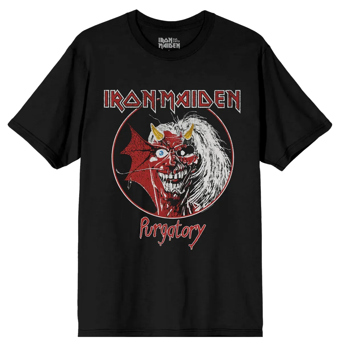 Iron Maiden Purgatory Alive in America Vintage Tee