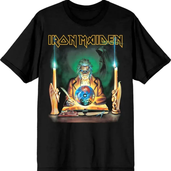 Iron Maiden Retro Clairvoyant 2025 Tour Tee front