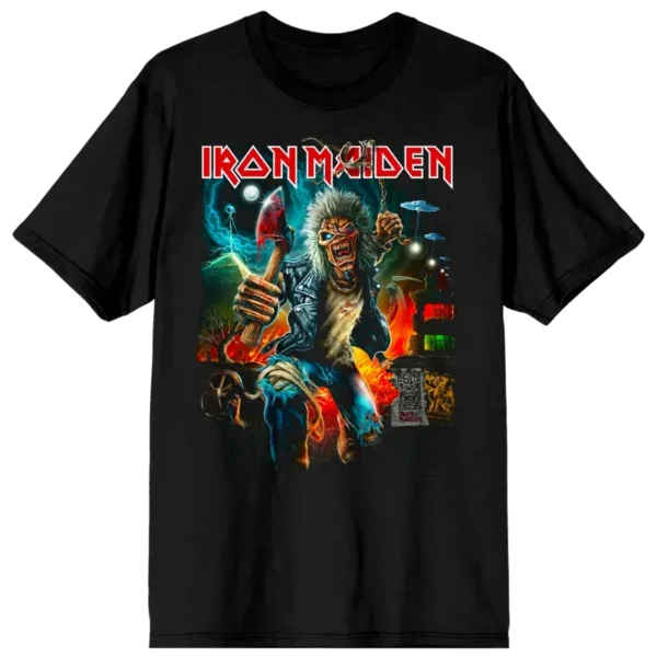 Iron Maiden Run For Your Lives 2026 Tour Tee front