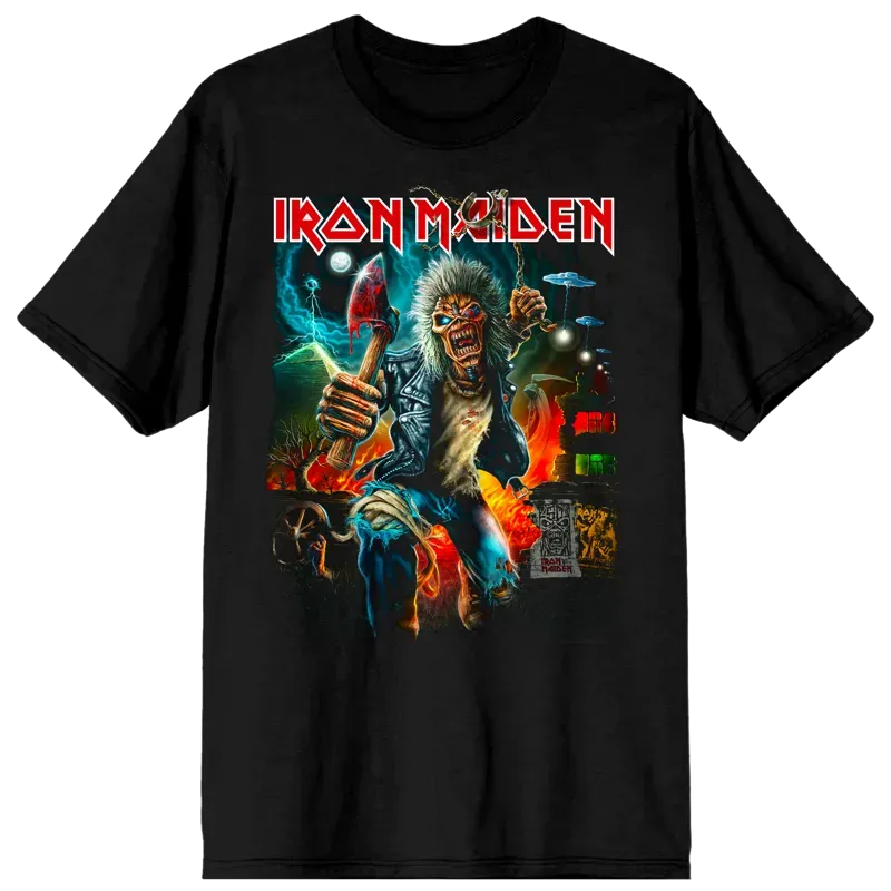 Iron Maiden Run For Your Lives 2026 Tour Tee front