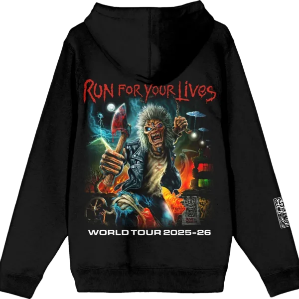 Iron Maiden Run For Your Lives Tour Zip Hoodie