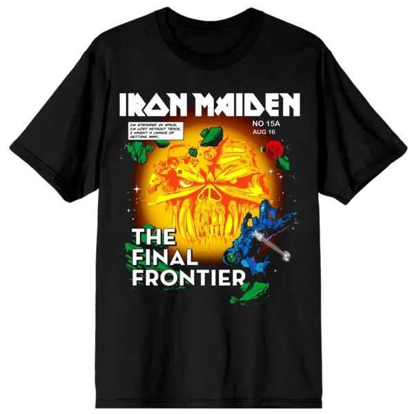 Iron Maiden The Final Frontier Comic Cover Tee