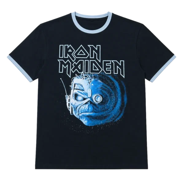 Iron Maiden Wasted Years Ringer Tee front