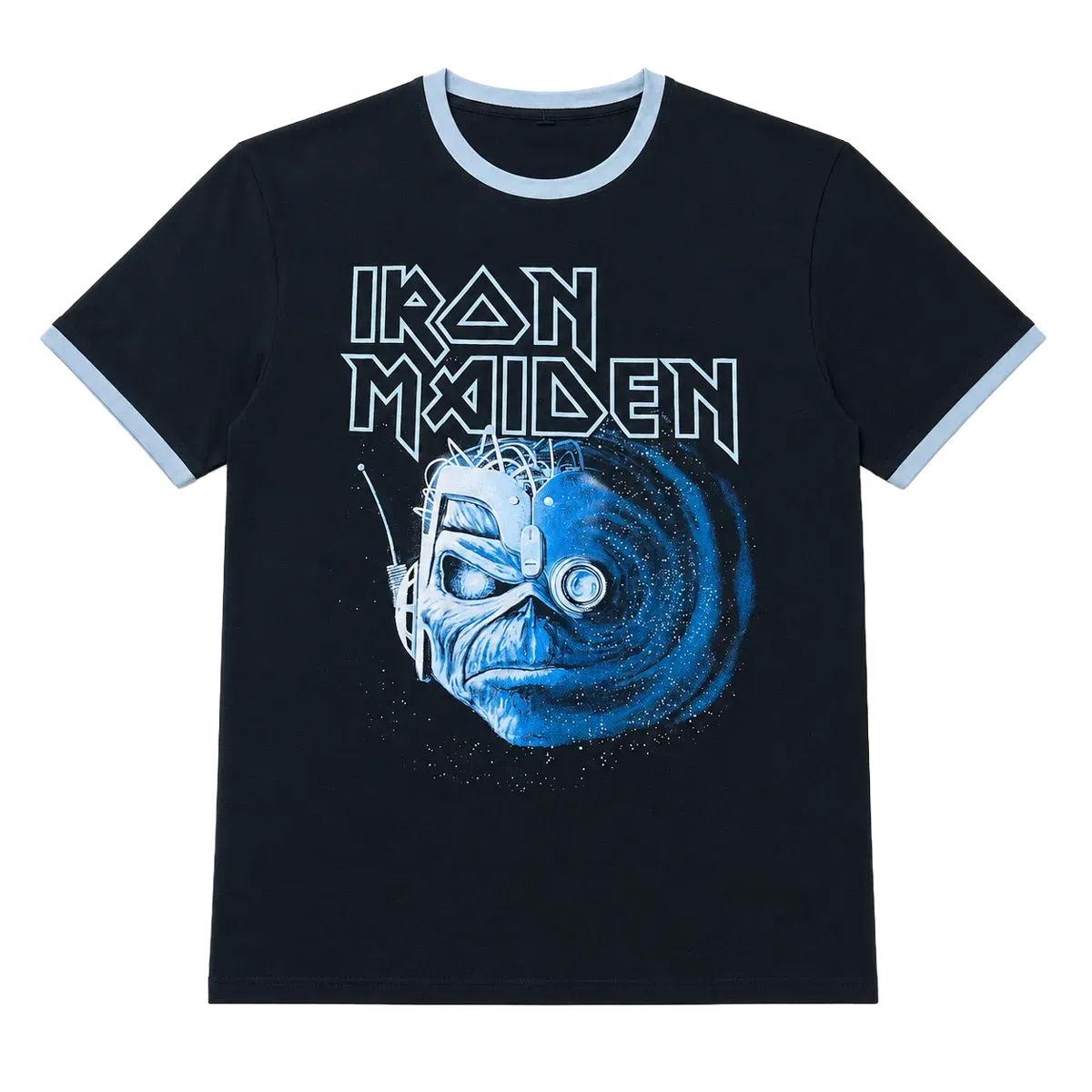 Iron Maiden Wasted Years Ringer Tee front