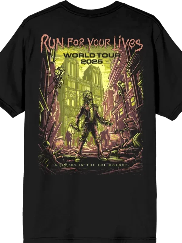 Iron Maiden Wrathchild Rue Morgue 2025 Tour Tee