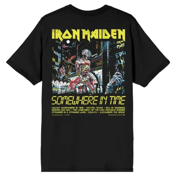 Iron Maiden Somewhere In Time Tracklist Tee