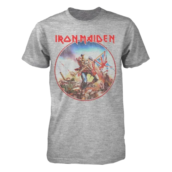 Iron Maiden Trooper Vintage Circle Black Tee