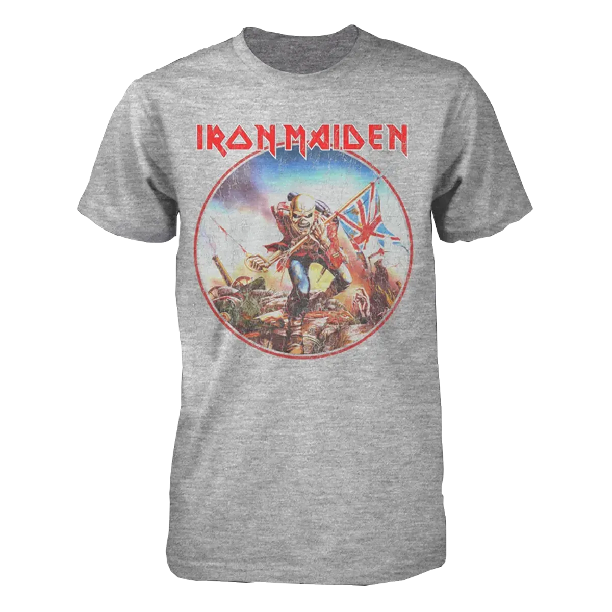 Iron Maiden Trooper Vintage Circle Black Tee