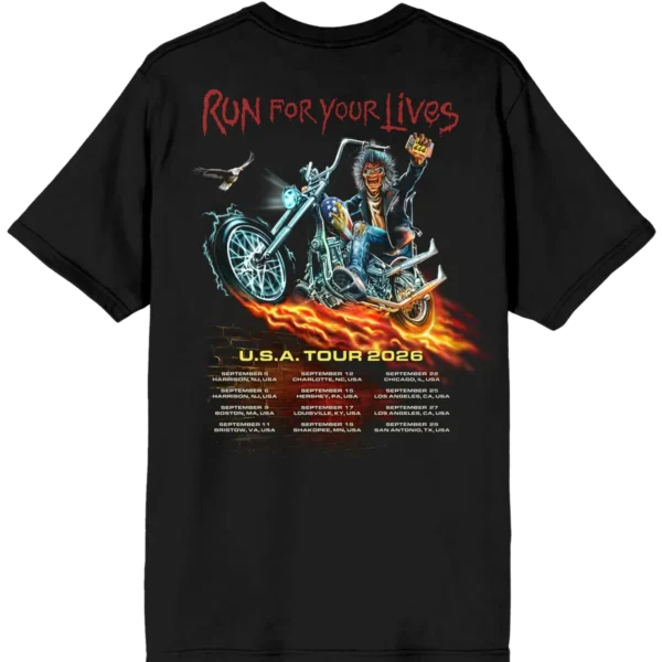 Run For Your Lives 2026 Tour USA Tee